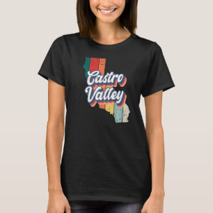 Camiseta Castro Valley City Retro Vintage Hometown Califórn