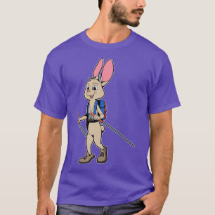 Camiseta Casual Bunny Hikes Caminhando