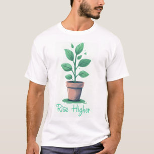 Camiseta Casual de Mais alto Crescente