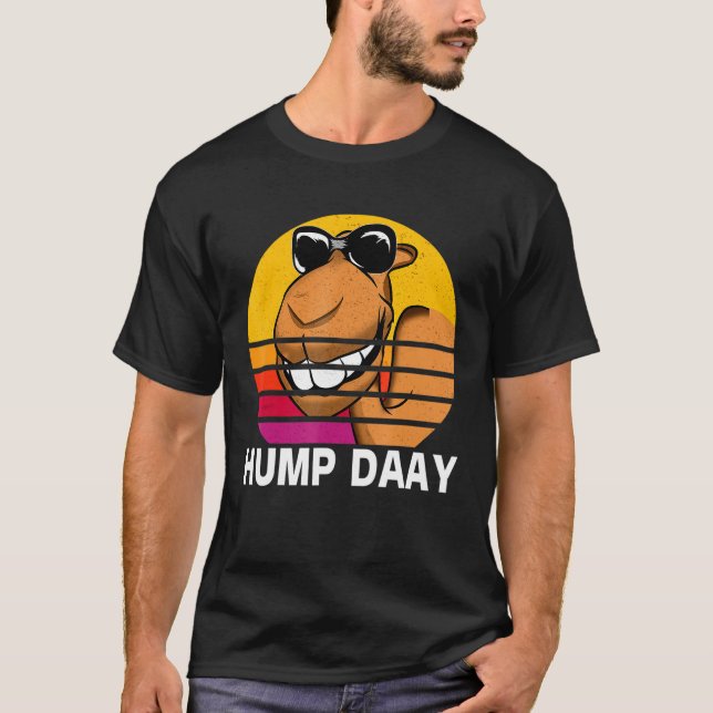 Camiseta Casual para Mulheres Camelo Hump Dia (Frente)