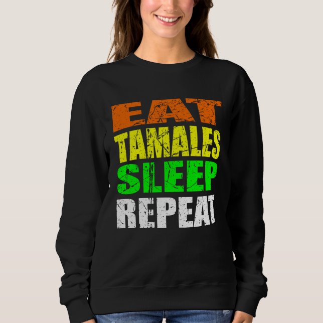 Camiseta Casual Yet Edgy Eat Tamales Sleep Again New Mexico (Frente)