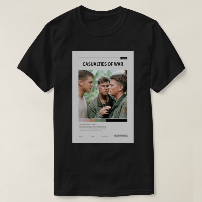 Camiseta Casualties of War movie poster 1989.png (Frente do Design)