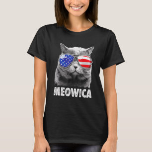 Camiseta Cat. 4 De Julho Meowica Merica Men Usa American F