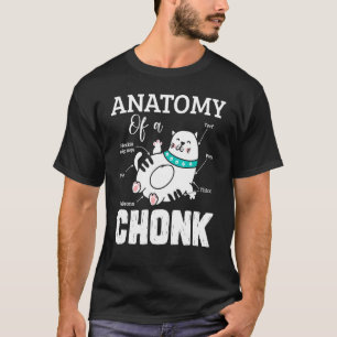 Camiseta Cat Anatomy A Chonk Cute Chonk Cat Meme Veterinari