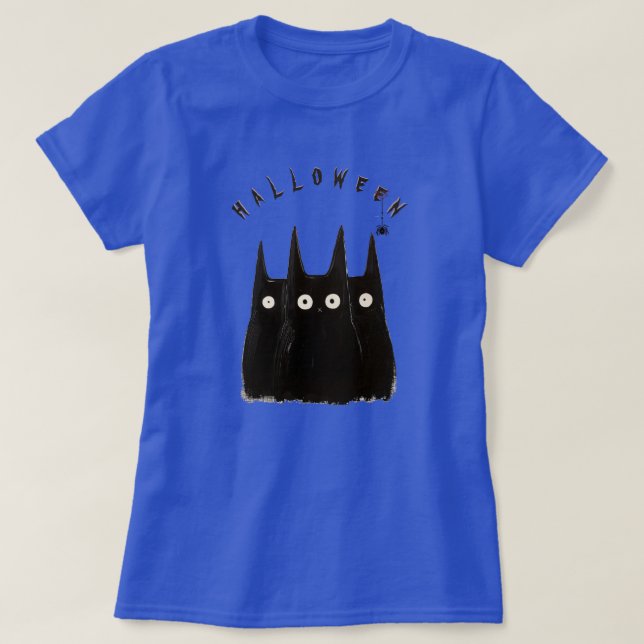 Camiseta Cat and Halloween, personalized (Frente do Design)