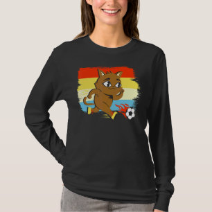 Camiseta Cat Animal Jogando Futebol