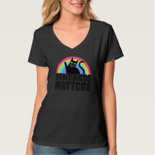 Camiseta Cat Anti Bullying Rainbow Kindness Importa Esped T