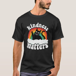 Camiseta Cat Anti Bullying Rainbow Kindness Importa Esped T