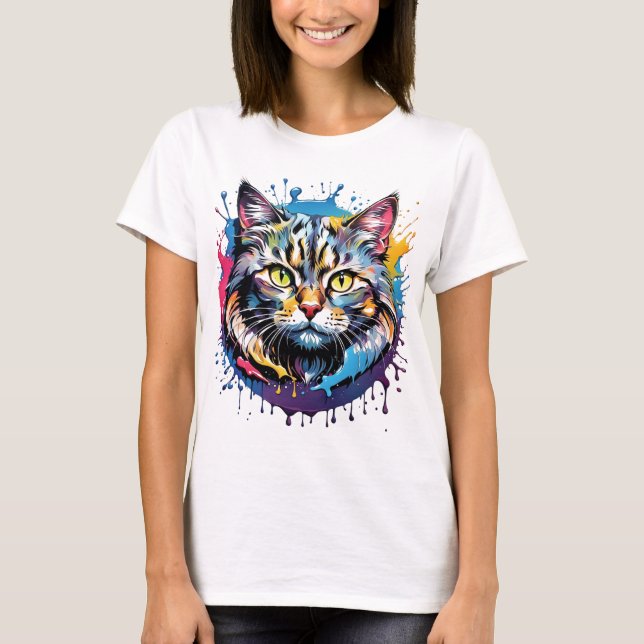 Camiseta cat art ! (Frente)