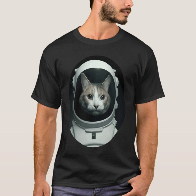 Camiseta cat as an astronaut in space (Frente)