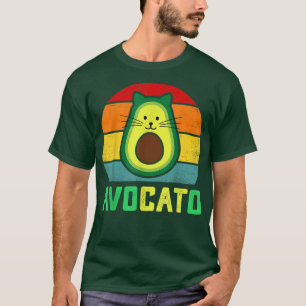 Camiseta Cat Avocato Avocado Vegan Kitten Cat Lover