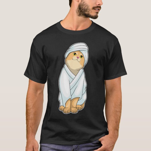 Camiseta Cat Bathrobe (Frente)
