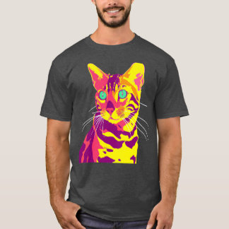 Camiseta Cat Bengal Art Cat Lover Gift 1