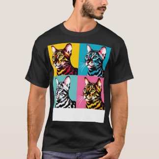 Camiseta Cat Bengala Art Cat
