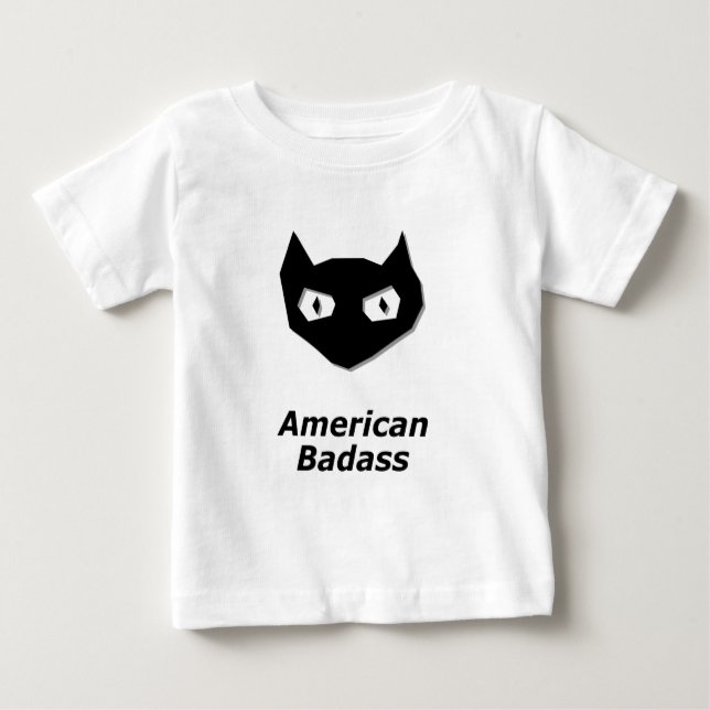 Camiseta Cat Boo American Badass (Frente)