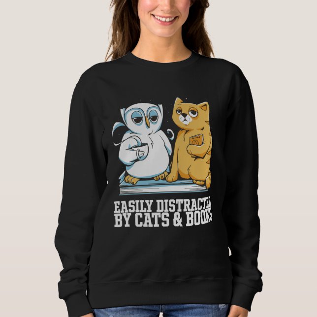 Camiseta Cat books  Cat bookworm  Cat book (Frente)