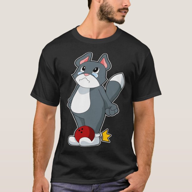 Camiseta Cat Bowling Bowling ball Sports (Frente)