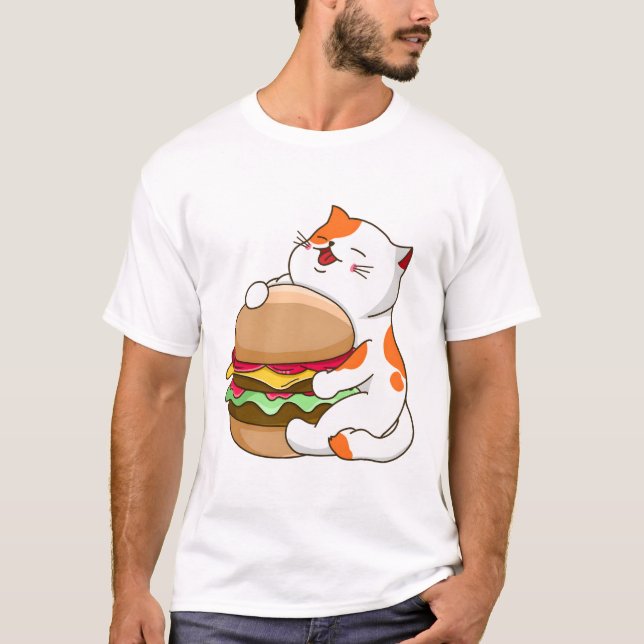 Camiseta Cat Burger (Frente)