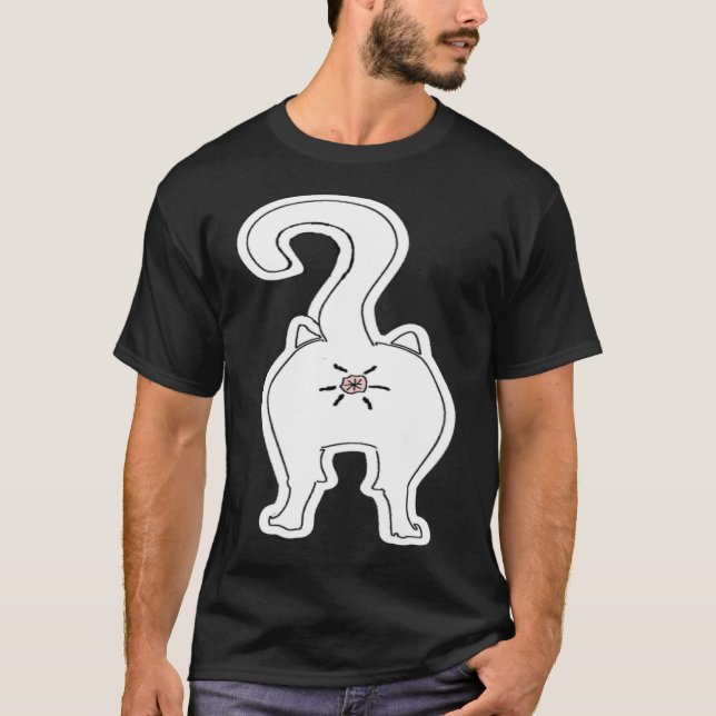 Camiseta Cat Butt  Animal (Frente)