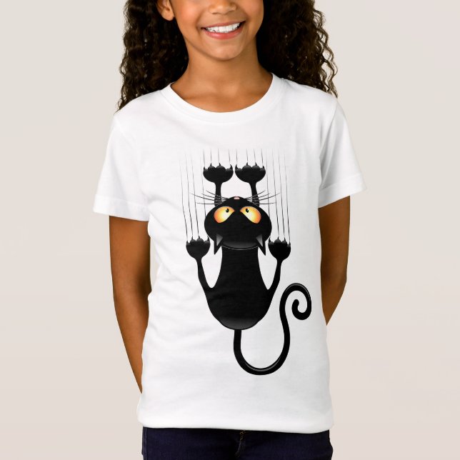 Camiseta Cat Caindo no personagem de desenho animado da div (Frente)