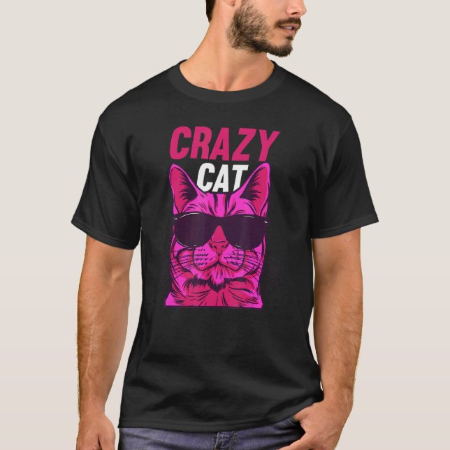 Camiseta Cat  Cat Owner  Cat Meme I Crazy Cat (Frente)