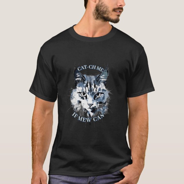 Camiseta Cat-ch me se o meu puder Y (Frente)