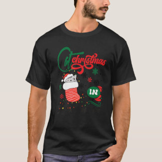 Camiseta Cat Christmas in september awesome for family