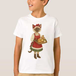 Camiseta Cat Christmas temático no Compro Bakery