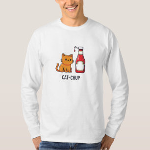 Camiseta Cat-Chup: Bigodes e Felicidade de Ketchup