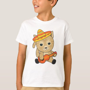 Camiseta Cat Cinco De Meow Cats Sombrero Mexicanos