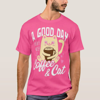Camiseta Cat Coffee Mug Funny Cat Lover Gift