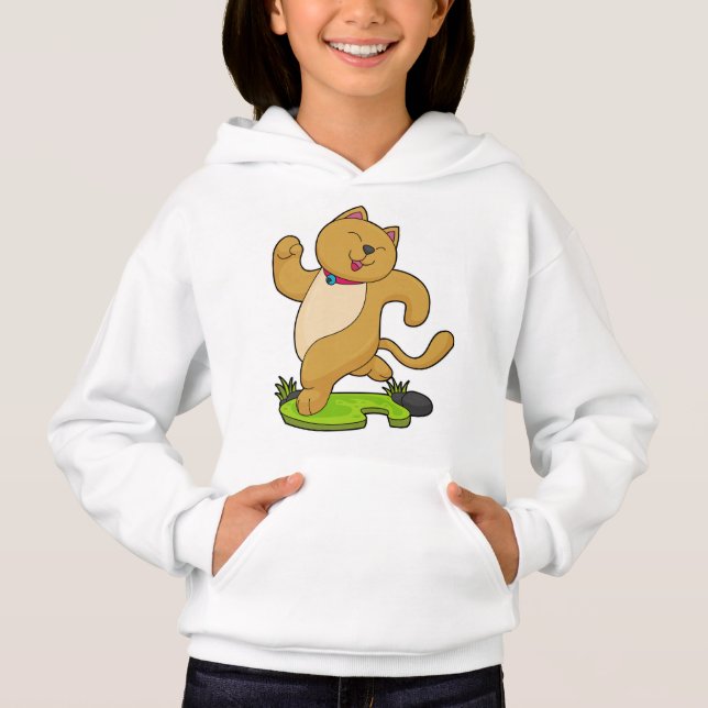 Camiseta Cat com Choker em execução (Frente)