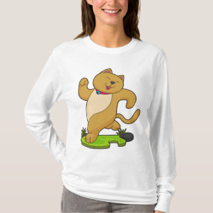 Camiseta Cat com Choker em execução