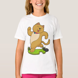 Camiseta Cat com Choker em execução