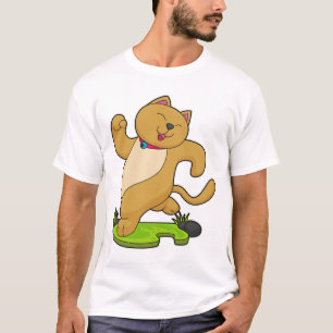 Camiseta Cat com Choker em execução