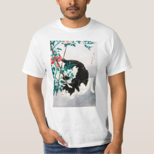 Camiseta Cat com Tomato Plant (1931) por Hiroaki Takahashi