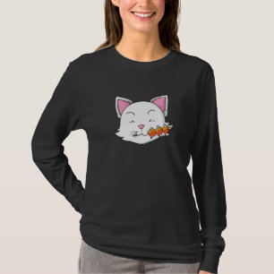 Camiseta Cat Come Lixeiras de arroz Dango