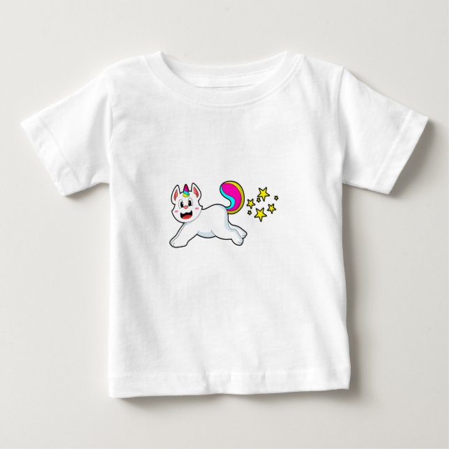 Camiseta Cat como Unicórnio (Frente)