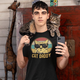 Camiseta Cat Dad Funny Cat Lovers