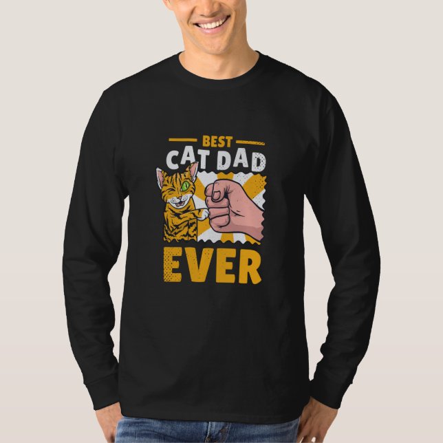 Camiseta Cat dad kittens cats (Frente)