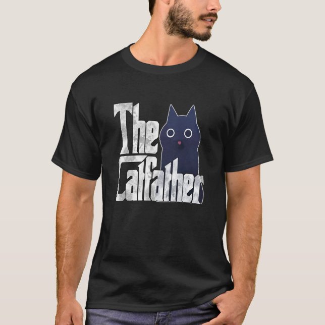 Camiseta Cat Dad The Catfather Crazy Cat Father Kitty Daddy (Frente)