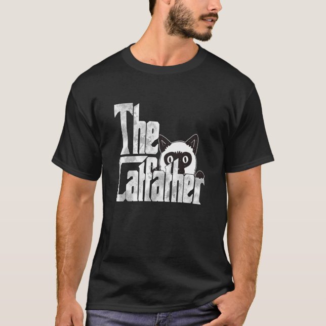Camiseta Cat Dad The Catfather Crazy Cat Father Kitty Daddy (Frente)