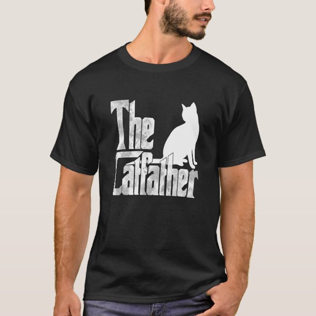 Camiseta Cat Dad The Catfather Crazy Cat Father Kitty Daddy (Frente)