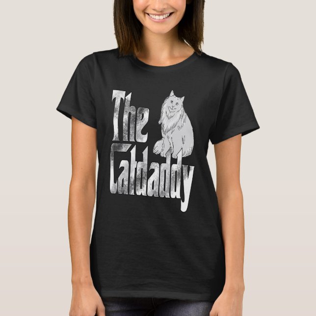Camiseta Cat Dad The Catfather Crazy Cat Father Kitty Daddy (Frente)
