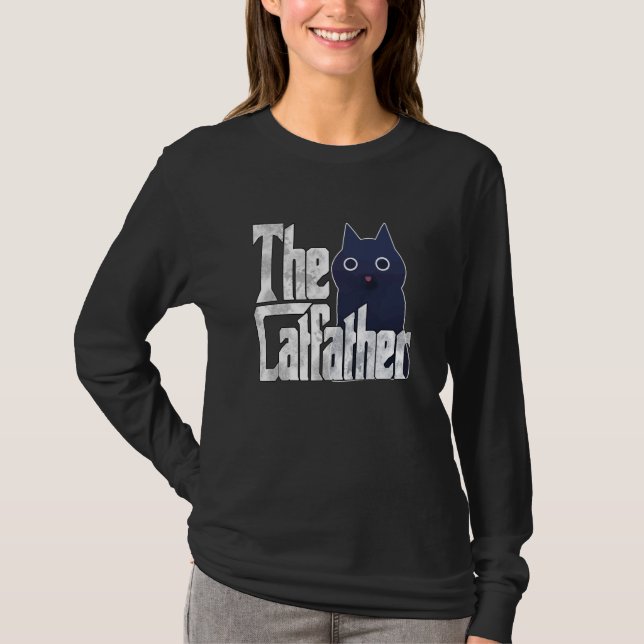 Camiseta Cat Dad The Catfather Crazy Cat Father Kitty Daddy (Frente)
