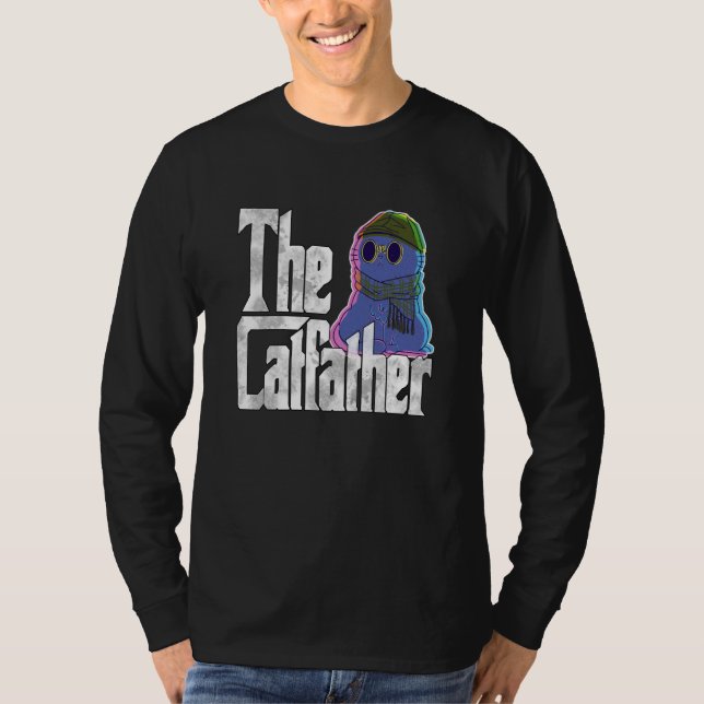 Camiseta Cat Dad The Catfather Crazy Cool Cat Father Kitty  (Frente)
