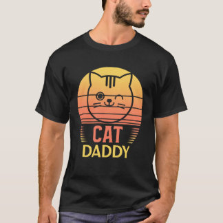 Camiseta Cat Daddy  for Men  Cat Dad Ca Vintage Cat  2