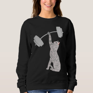 Camiseta Cat Deadising Malhação Gym Cat Barbell