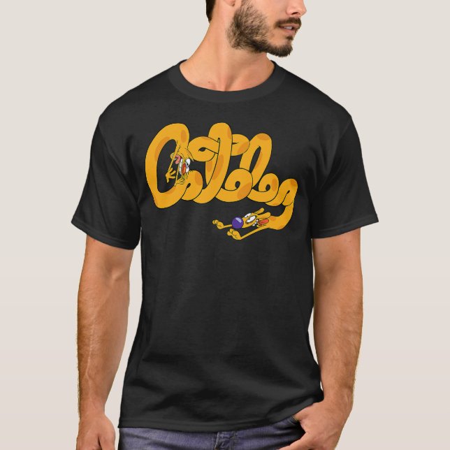 Camiseta Cat Dog Cursive Nickelodeon (Frente)