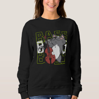 Camiseta Cat Double Bass Player Jazz Musician Contrabass